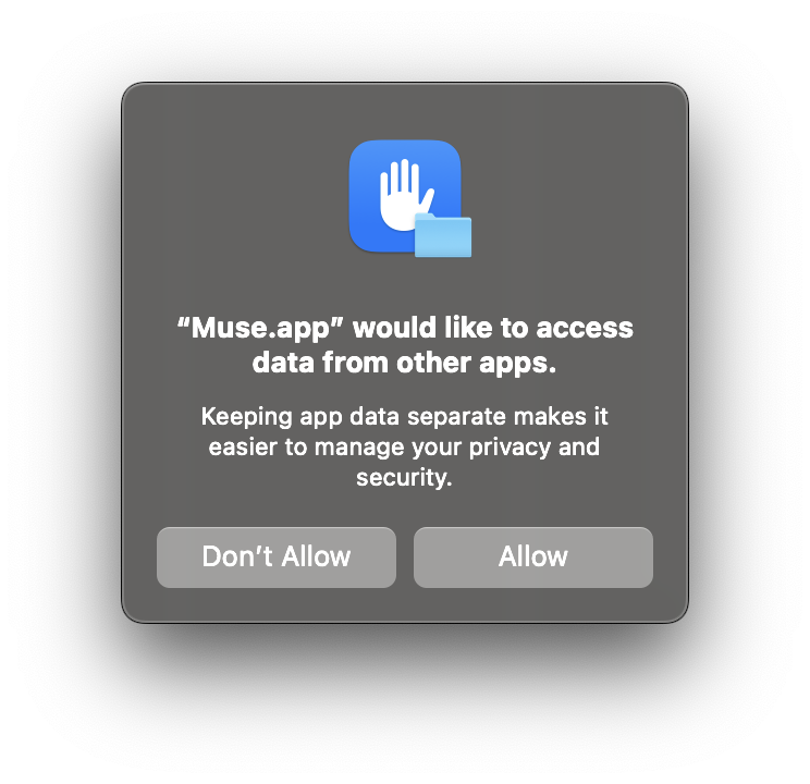 Permission prompt