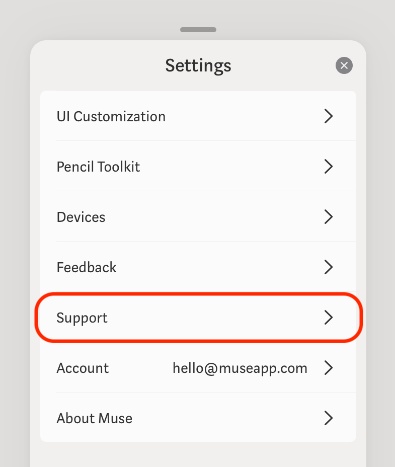 Tap Support