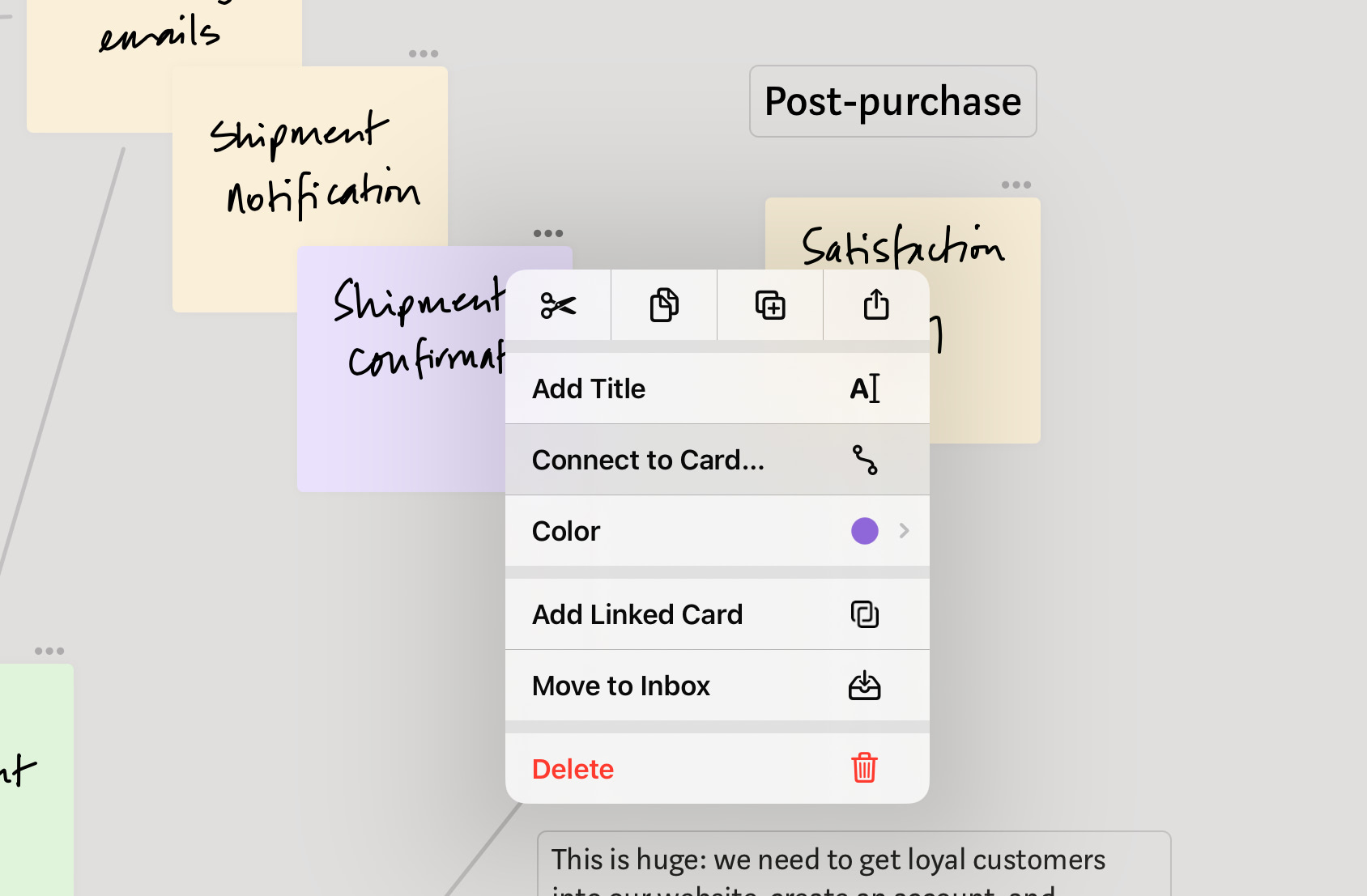 Connect to Card… option on iPad